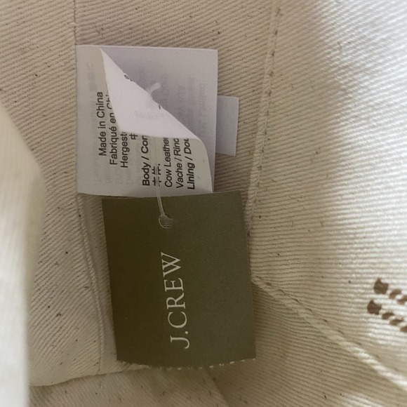 J.CREW Brown Mini Montauk Brown Leather Tote Concert Purse NWT DOESNT HAVE STRAP - Picture 8 of 12